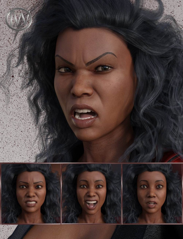 Just Attitude – Expressions for Genesis 8 Female and Latonya 8