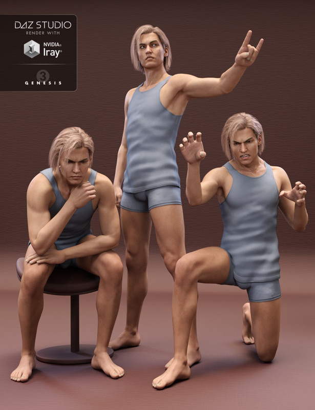 Z Volatile – Poses for Lucian 7 & Genesis 3 Male