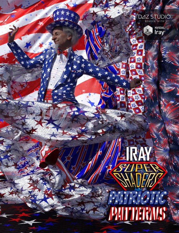 Iray Super Shaders Patriotic Patterns (Merchant Resource)
