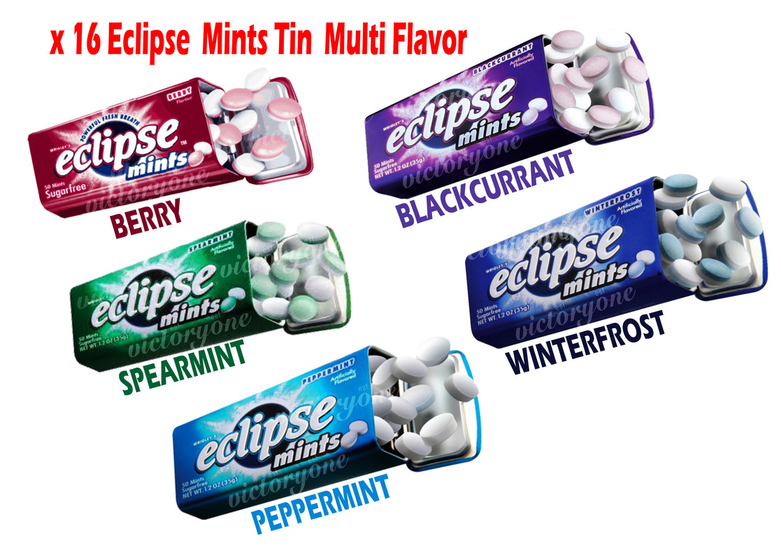 Eclipse Mints Breath Freshner Candy Sweets Sugarfree Bulk Bundle Pack of 16  | eBay