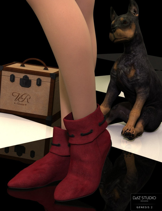 Robin Hood Boots for Genesis 2 Female(s) and Genesis 3 Female(s)