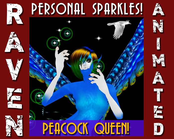 PEACOCK SPARKLES FLURRY png