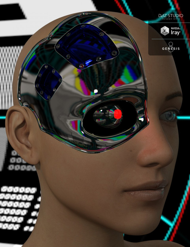 Cybernetic Head for Genesis 8 Female(s)