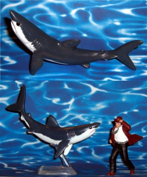 201929 Makohai Mako Hai shark handbemalt 20-59 Safari ltd Sealife 