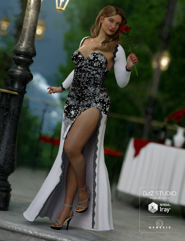 Corset Dress Outfit for Genesis 3 Female(s)