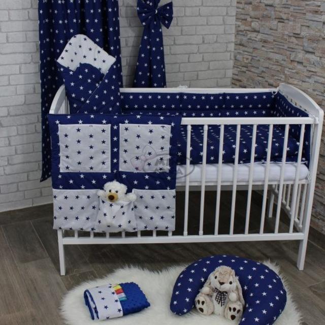 Nursery Baby Bedding Set 2 7 Pcs120x90 135x100 150x120 Stars White Navy Curtains Nursery Baby Bedding Set 2 7 Pcs120x90, White And Navy Cot Bedding