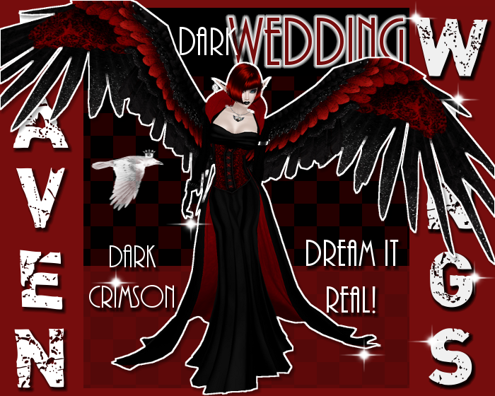 DARK RED AND BLACK WEDDING png