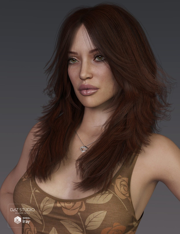 Alina Hair for Genesis 3 and 8 Female(s)