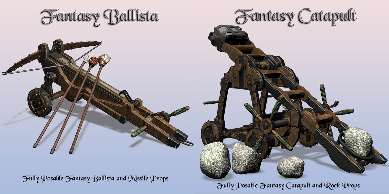 RO90905 RO90978 Fantasy Ballista Catapult