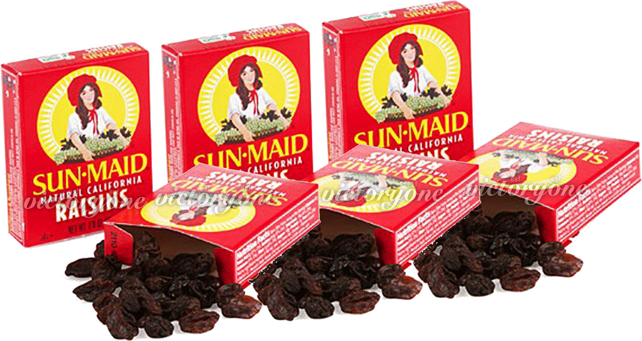 Sun Maid Natural California Fruits Grape 12 Mini Pack Snack Boxes X 14g Dried Ebay