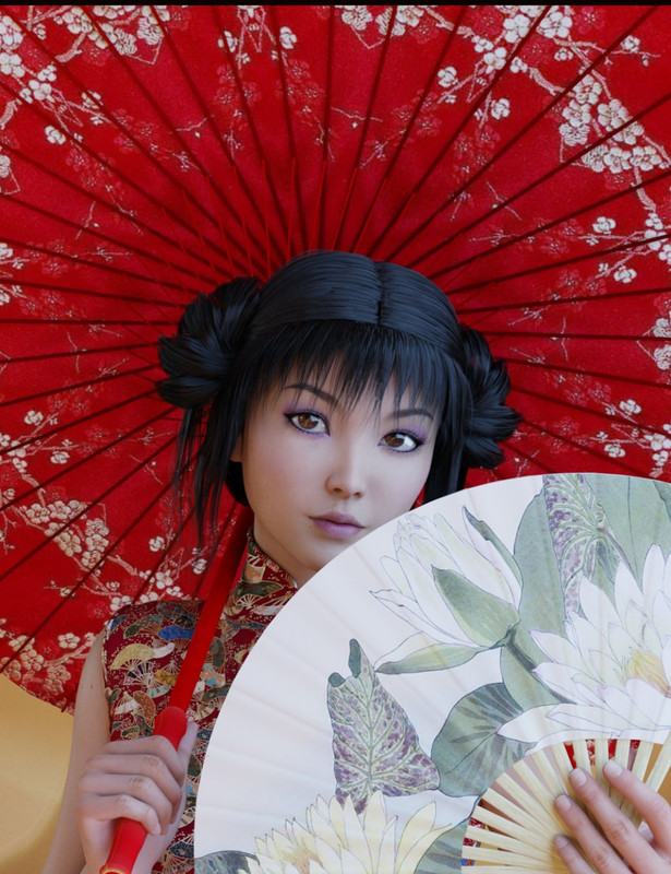 Oriental Umbrella and Fans