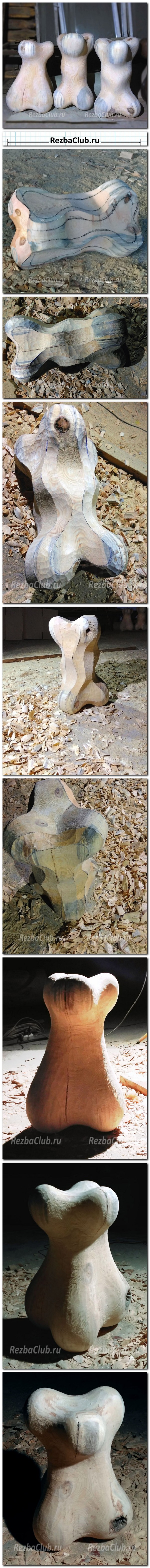 Инструкция как вырезать скульптурный стул косточка