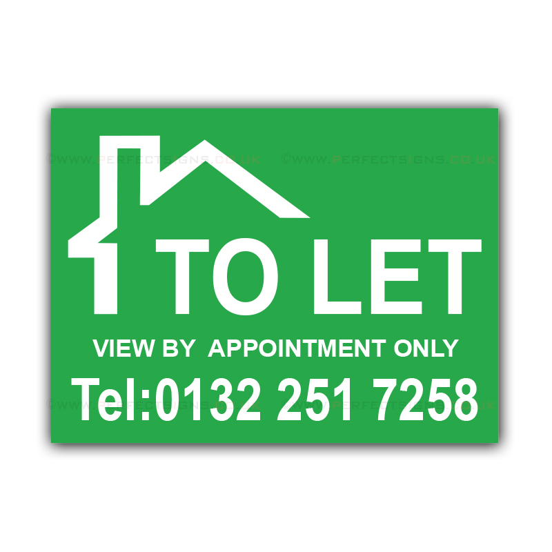 TO LET Correx Boards Property Sign Estate Agent View Signs X 2 ...