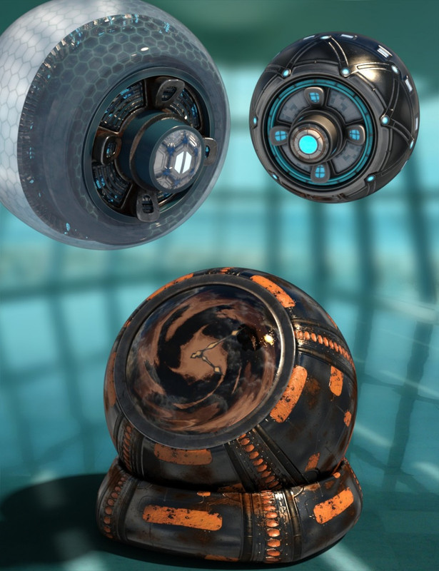Cybernetic Eyes and Drones Textures