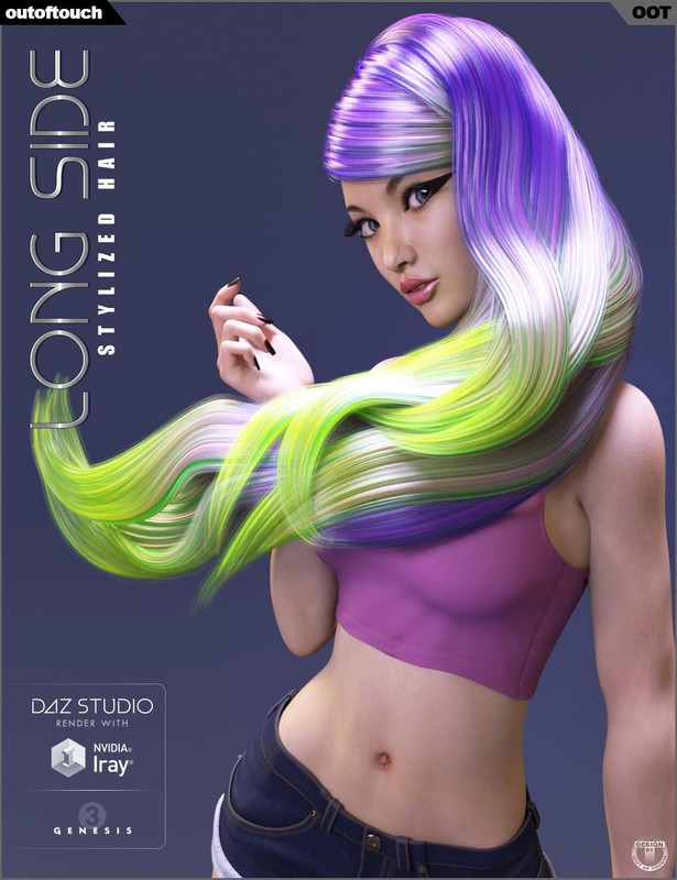 Long Side Hair for Genesis 3 Female(s)