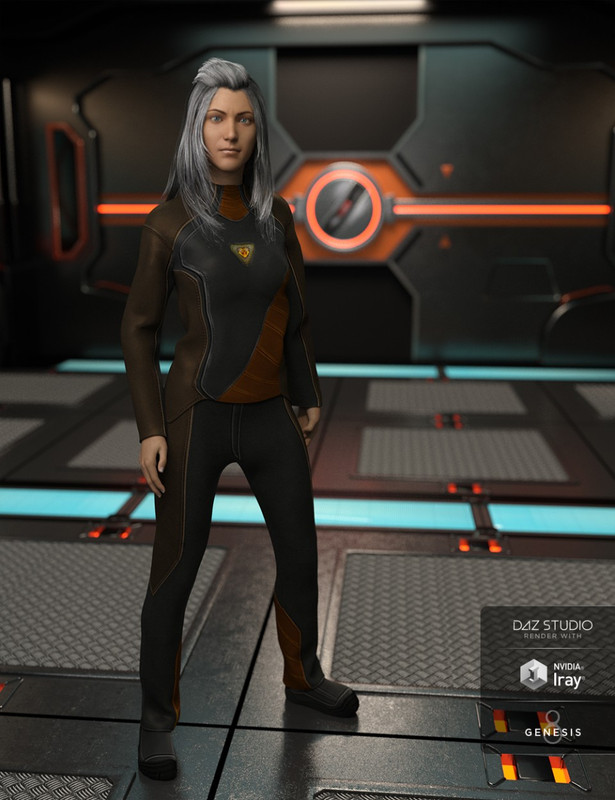 Space Explorer Uniform for Genesis 8 Female(s)