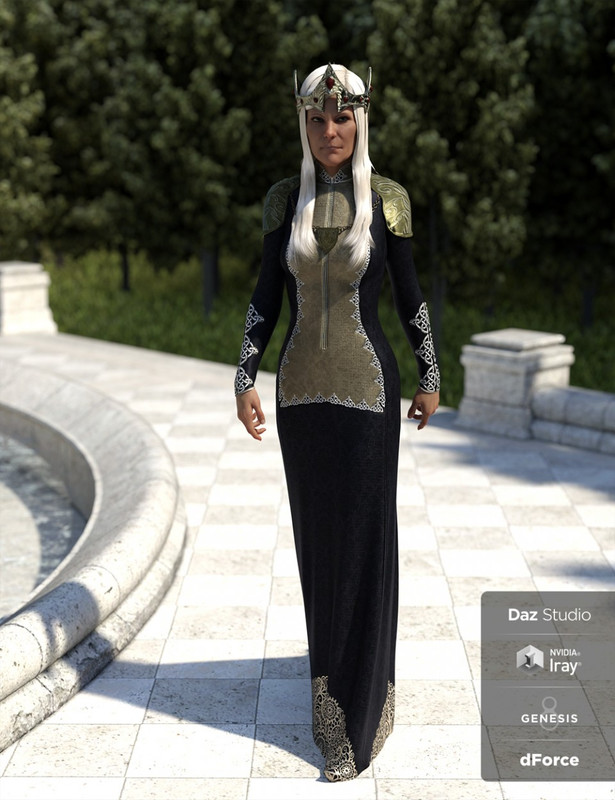 dForce Queen Regent Outfit for Genesis 8 Female(s)