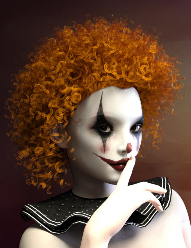 Clown Wigs for Genesis 3 Male(s) and Female(s)