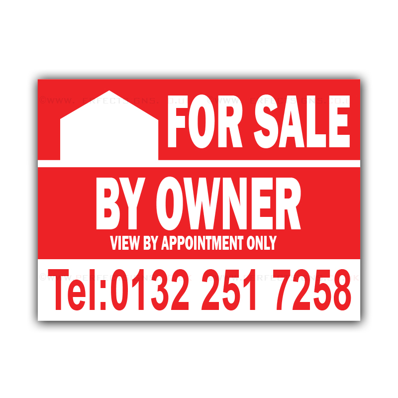 For Sale By Owner Correx Sign Boards Estate Agent House Signs X 2 Corcp00011 Ebay