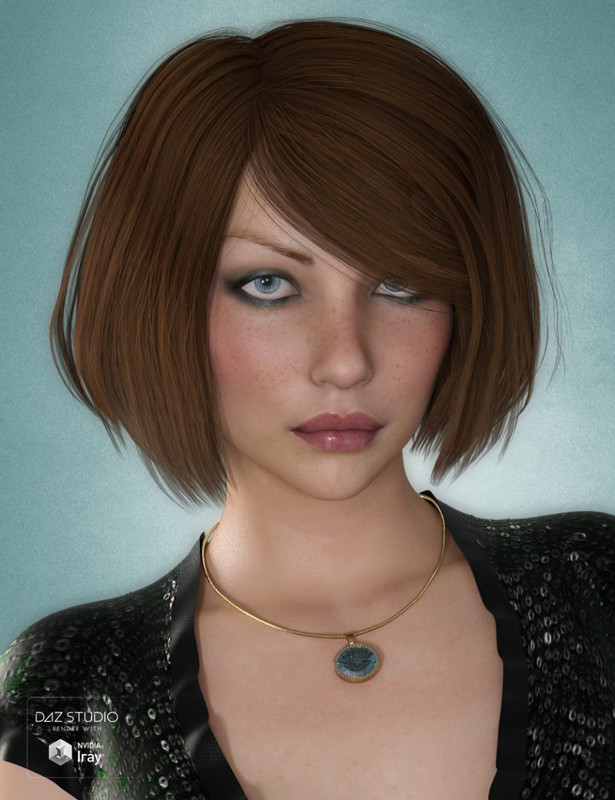 Dina Hair for Genesis 3 and 8 Female(s)