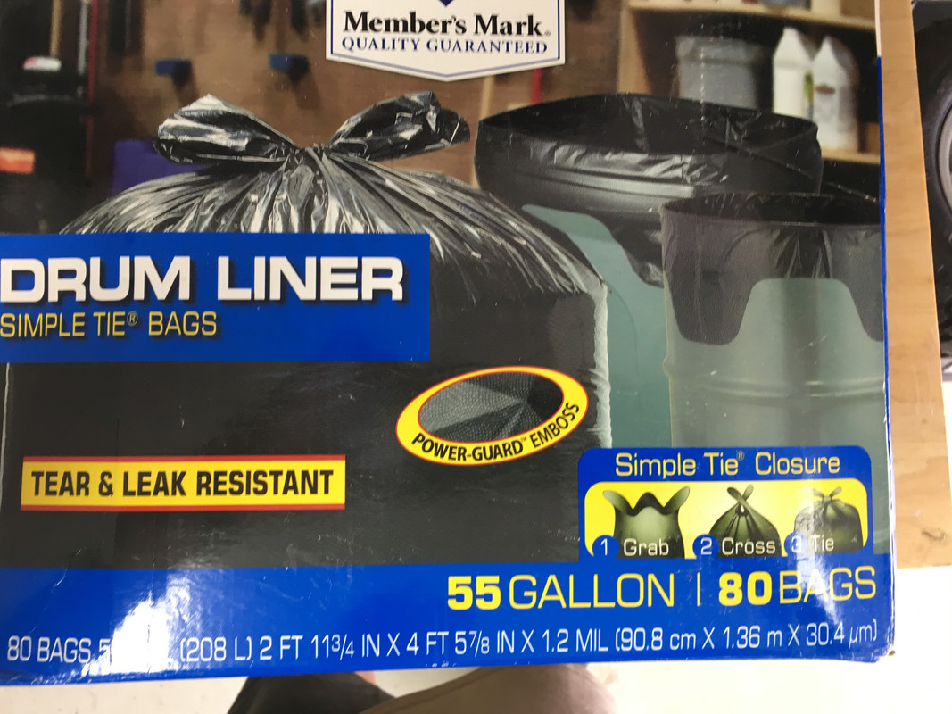 Member's Mark Simple Tie Heavy Duty Black Trash Bags (55 gal., 80