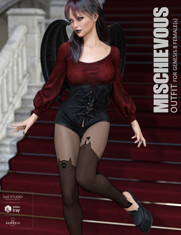 Mischievous Outfit for Genesis 8 Females