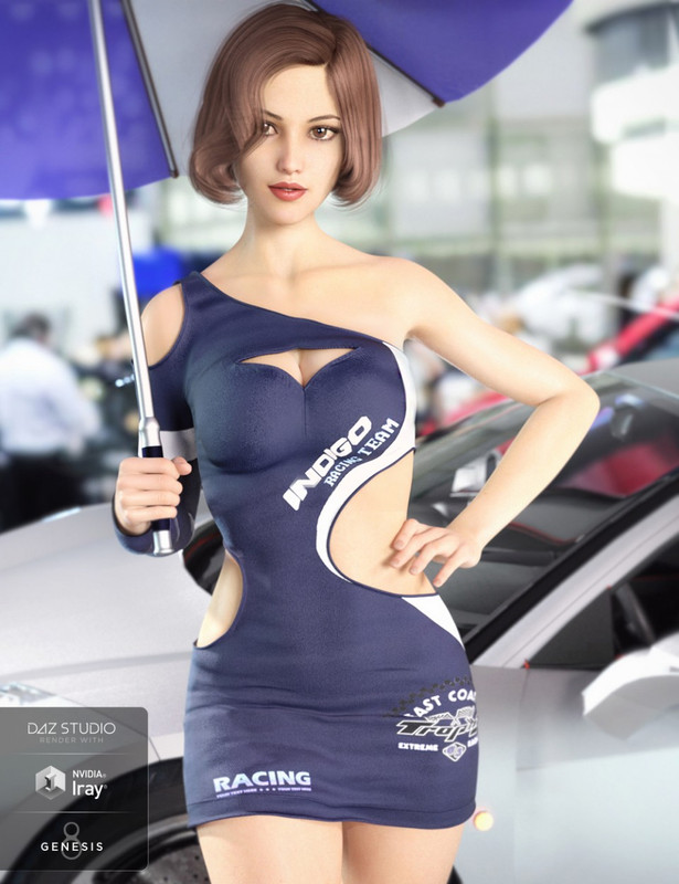 Racing Queen’s Outfit for Genesis 8 Female(s)