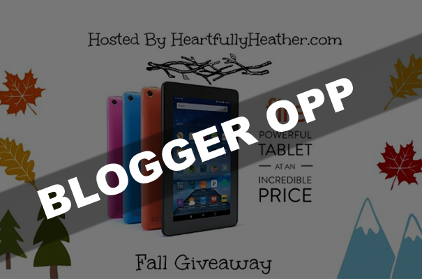 Kindle Fire Giveaway Event Blogger Opp