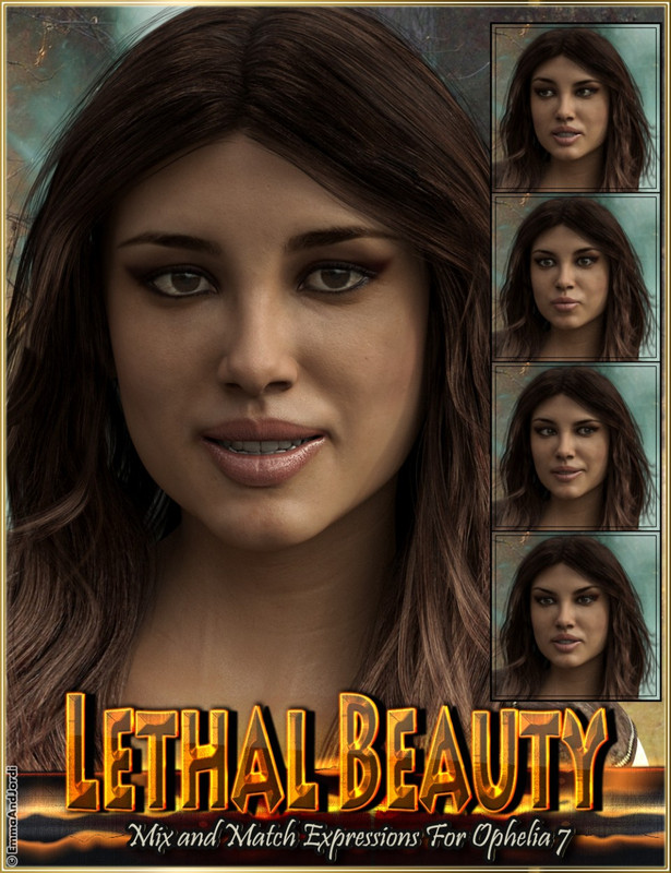 Lethal Beauty Mix and Match Expressions for Ophelia 7 and Genesis 3 Female(s)
