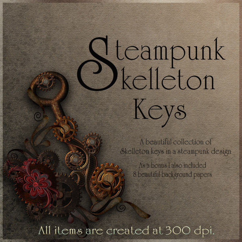 Steampunk Skelleton Keys