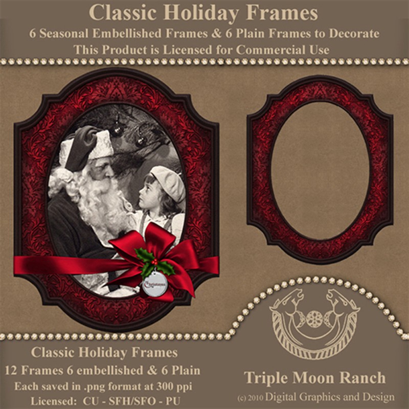 Classic Holiday Frames