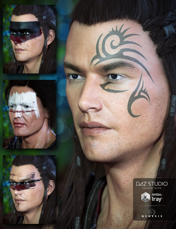 Warrior Makeups for Genesis 3 Male(s)