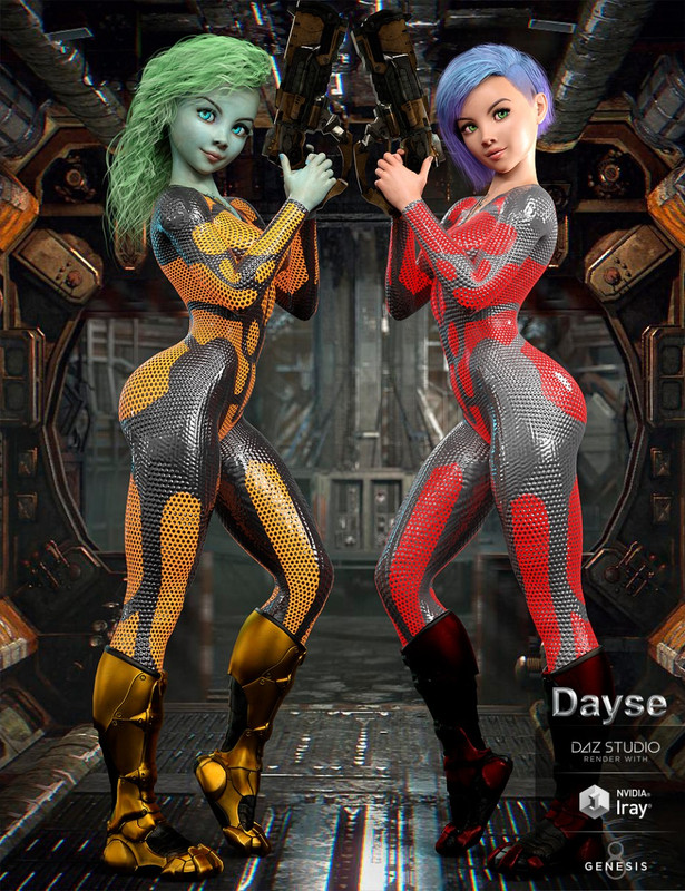 Dayse and Bodysuit for Genesis 8 Female