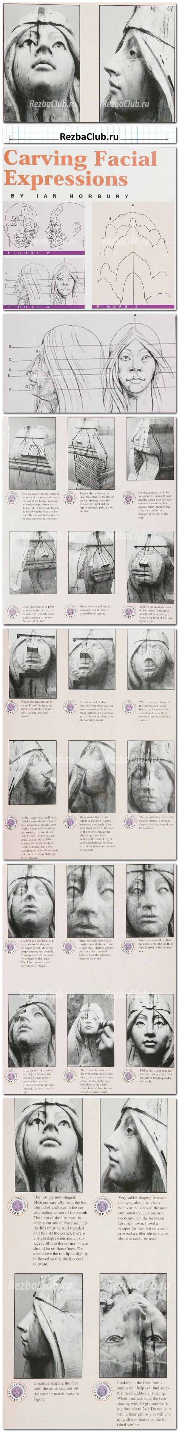 Инструкция как вырезается женское лицо из дерева
