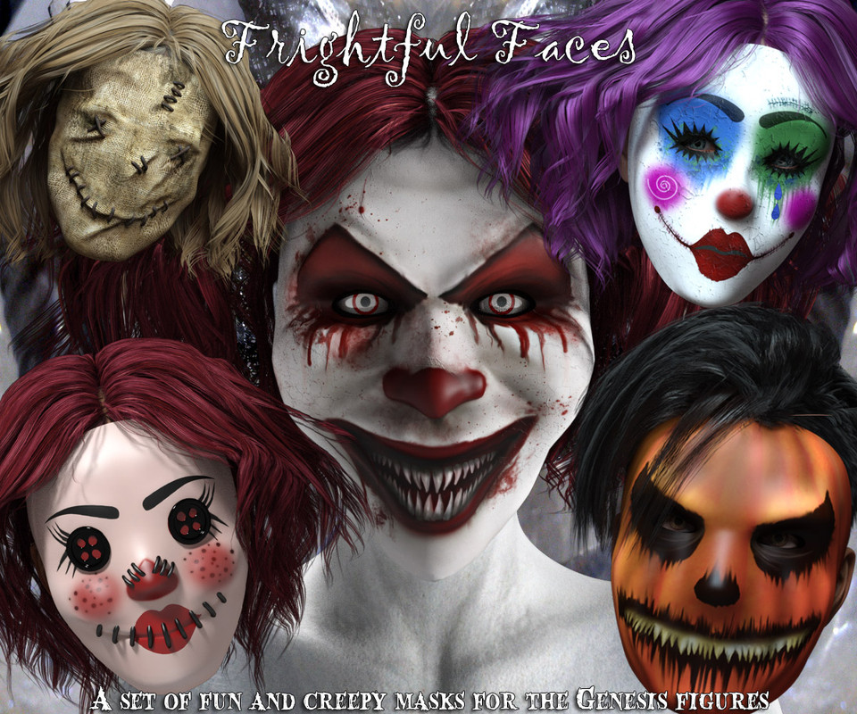 Frightful Faces – Mask Props