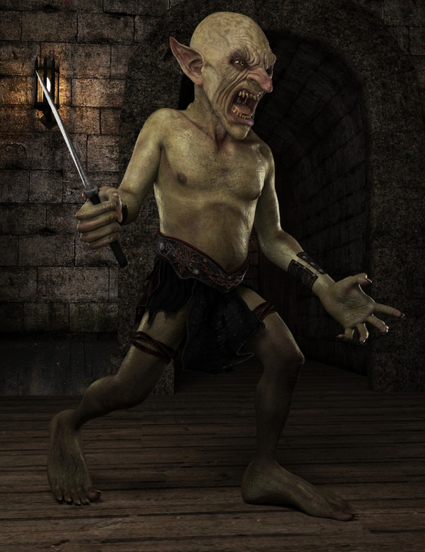 Robbus Goblin HD for Genesis 3 Male