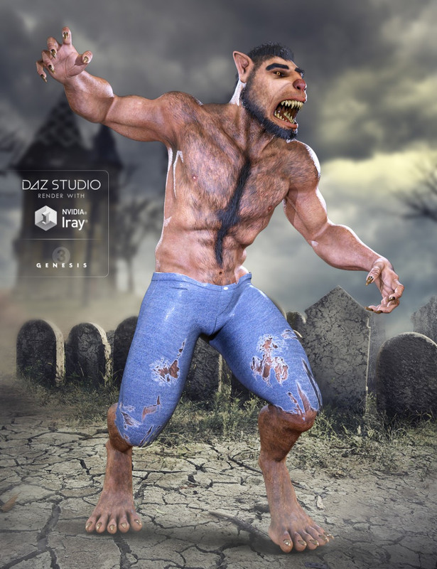 Midnight Lycan for Genesis 3 Male