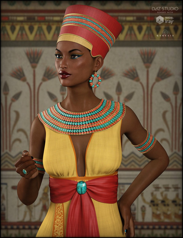 Egyptian Outfit for Genesis 3 Female(s)