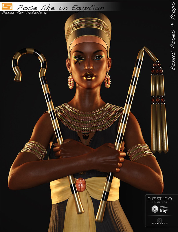 BONUS + Props of Pose like an Egyptian – Poses for Victoria 7