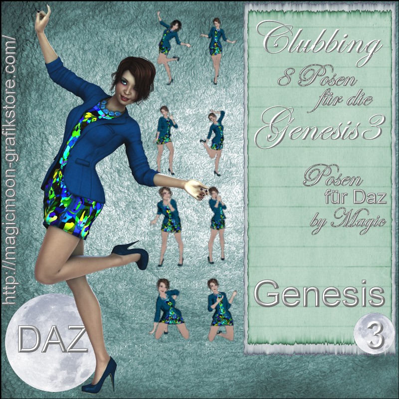 Clubbing Poses Female Genesis 2