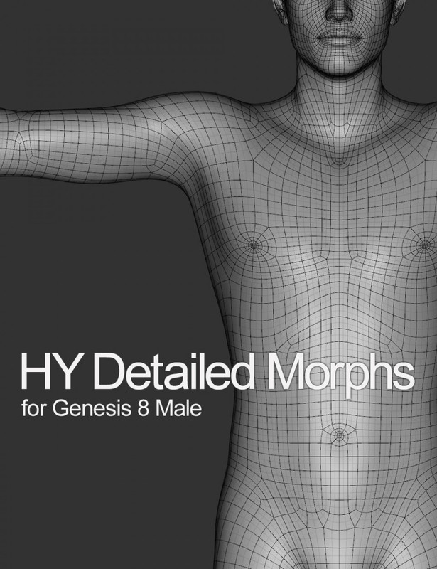 HY Detailed Morphs for Genesis 8 Male