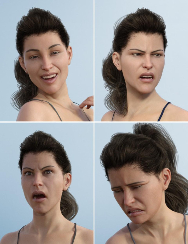 Expressive Faces – One-Click Morph Expressions for Victoria 8