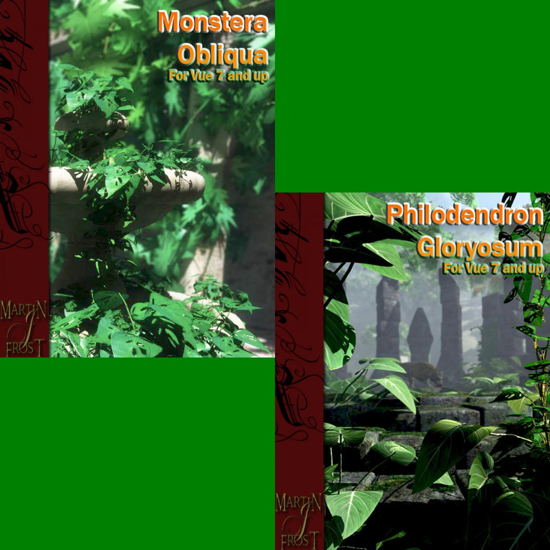 Monstera Obliqua & Philodendron Gloryosum - Jungle Plants for Vue
