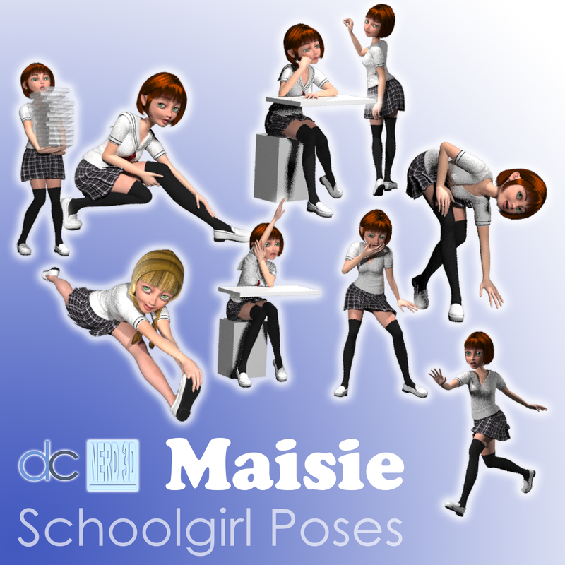 Schoolgirl Poses for Maisie