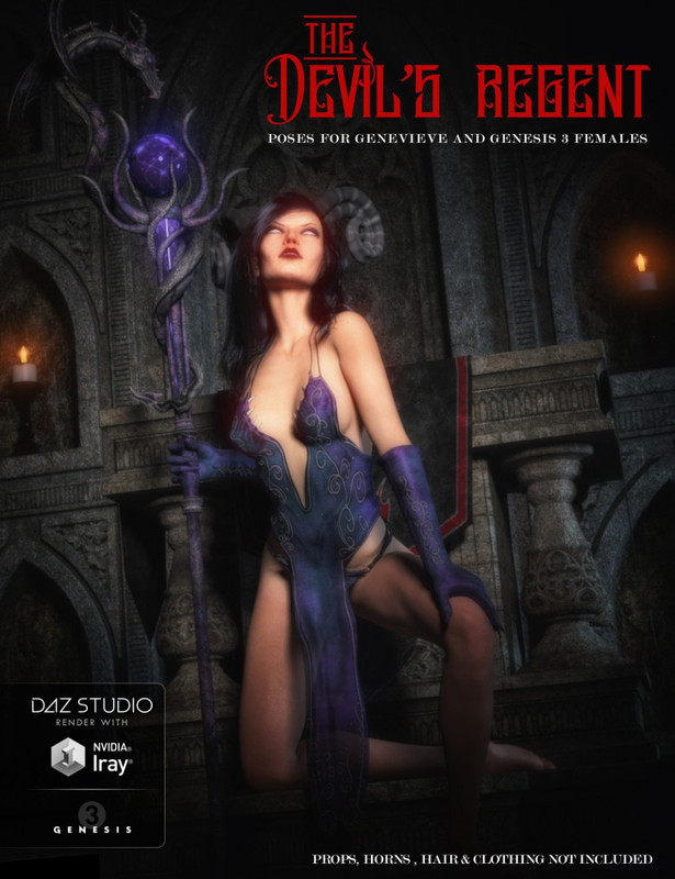 The Devil’s Regent: Poses & Expressions for Genevieve 7 & Genesis 3 Female
