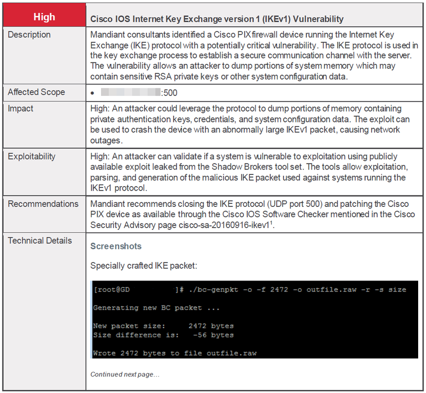 Cisco IOS Internet Key Exchange version 1 (IKEv1) Vulnerability and Fix
