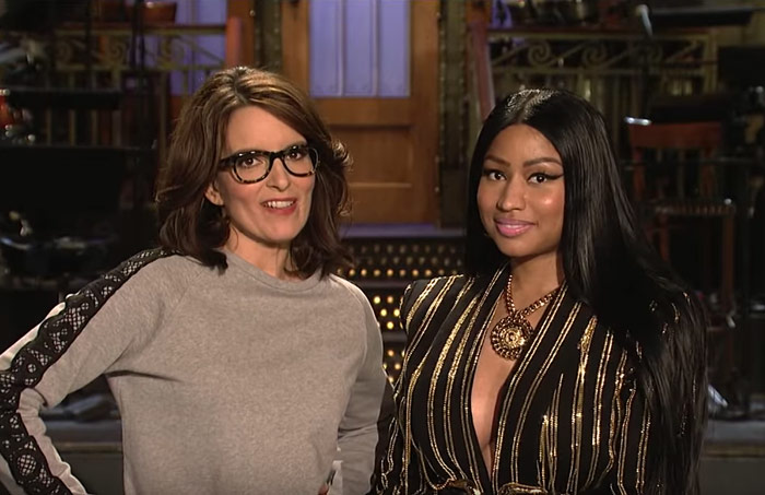 Tina Fey and Nicki Minaj