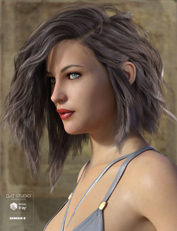 Voss Hair for Genesis 3 & 8 Female(s)