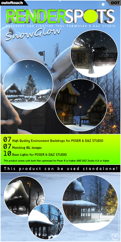 RenderSpots SnowGlow for Poser and DAZ Studio