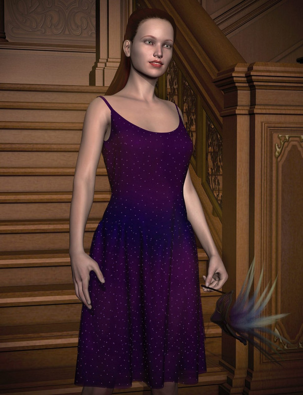 Dynamic Flirty Dress for DAZ Studio